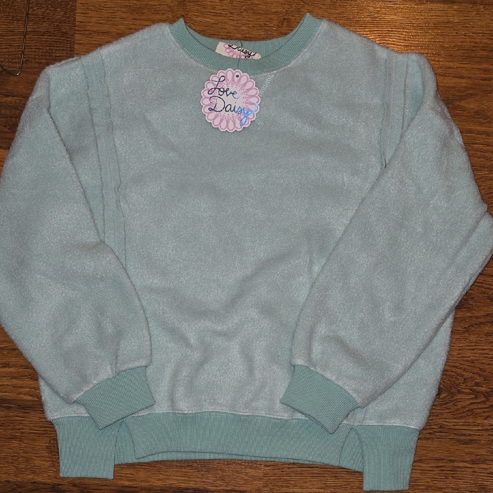 Love Daisy Soft Mint Crew Neck Sweater